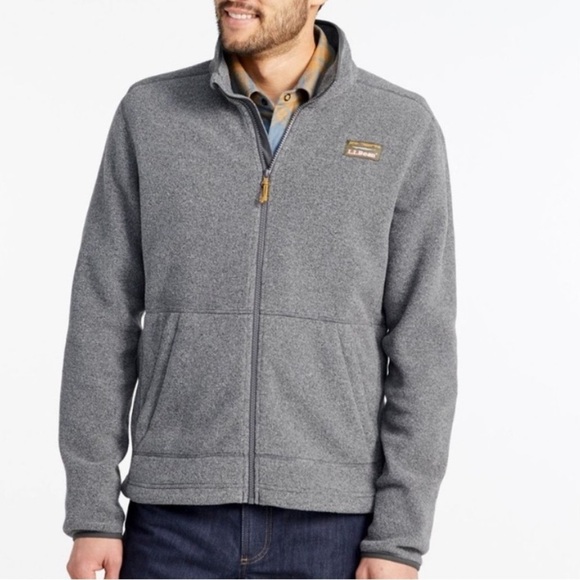 L.L. Bean Mountain Classic Fleece Jacket Men’s Size XL in Charcoal Heather NWOT! - Picture 1 of 15